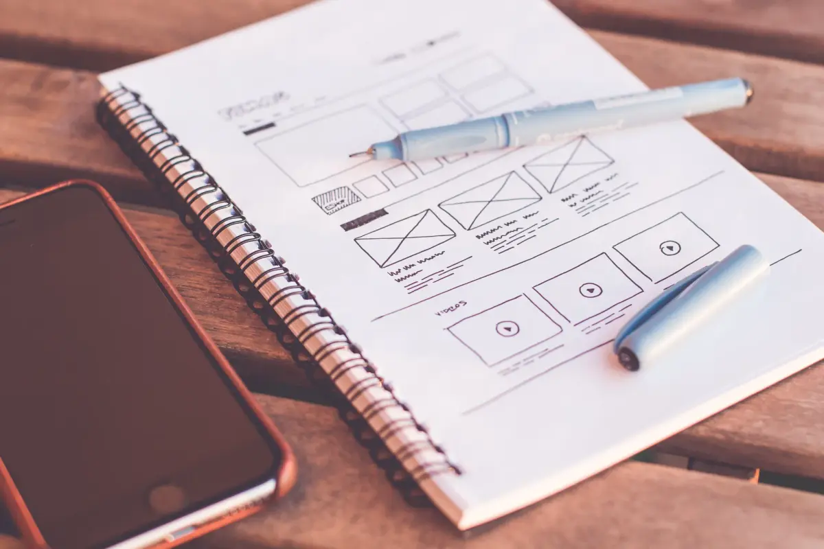modern web arayüzü tasarımı çizimleri